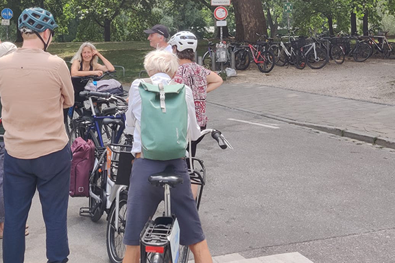 ADFC Fahrt Regensburg die neueste Fahradstraße