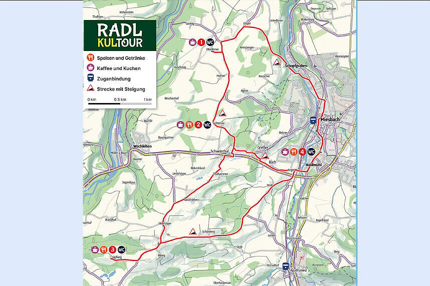 Route Radl-Kultour 2024/2025