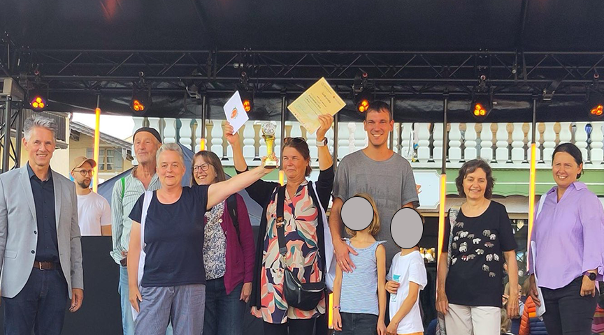Gratulation durch den 1. Bürgermeister 