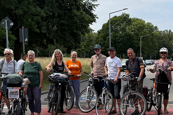 ADFC Fahrt regensburg auf der Fahrradstraße