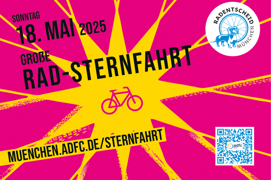Rad Sternfahrt 2025 18.05.2025 ADFC Rad-Sternfahrt nach München