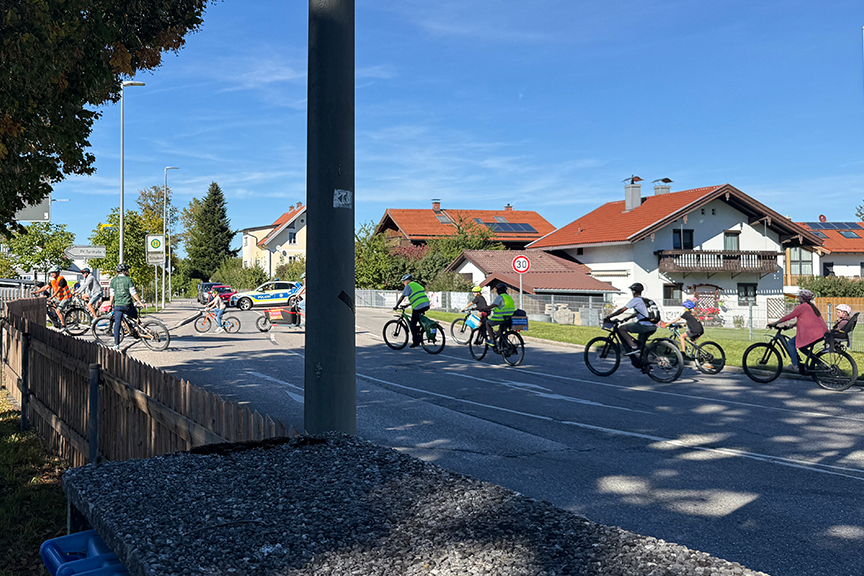 Einfahrt zum BikePark beim TV Miesbach