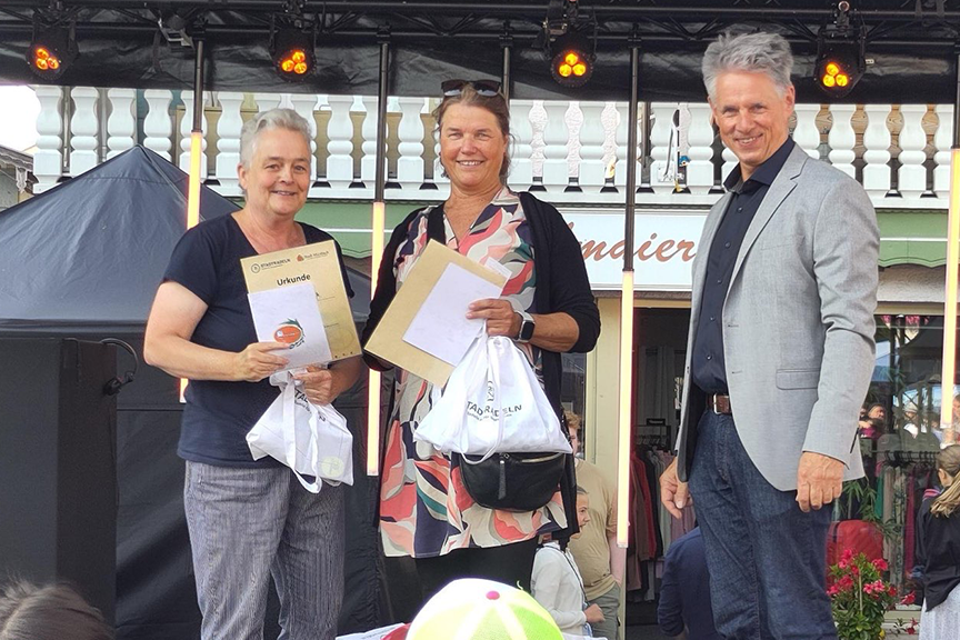 1ter und zweiter Platz beim Stadtradeln Miesbach 2025 (Einzelfahrten)