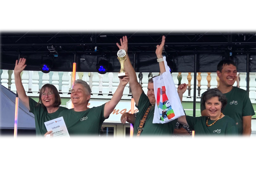 Stadtradeln 2026 OG Miesbach 3. Platz der teilnehmenden Teams in der Stadt Miesbach