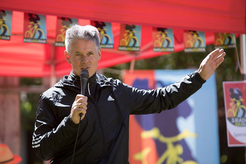Eröffnung der Radl-Kultour mit Bm. Gerhard Braunmiller