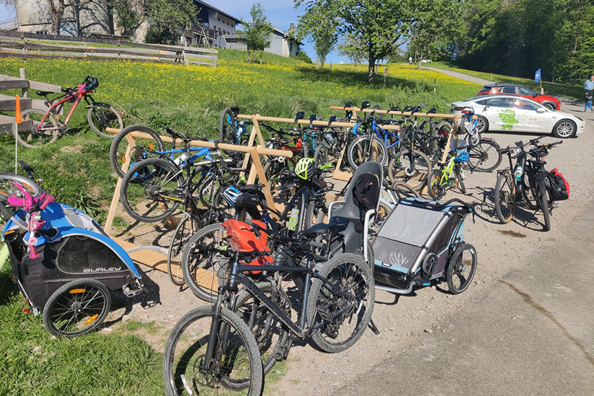 Radlparkplatz Café Giglberg