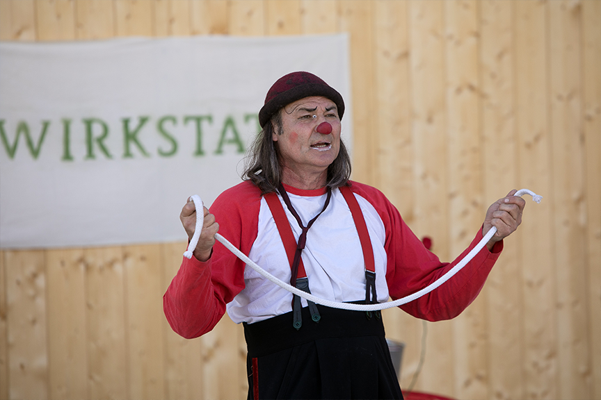 Biohof Oberlinner - Clown Stefan Avellis