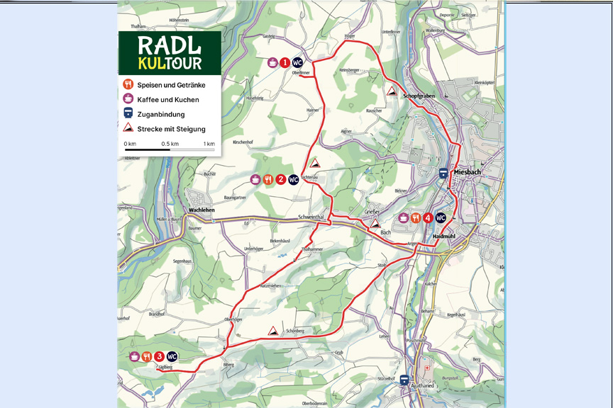 Route Radl-Kultour 2024/2025